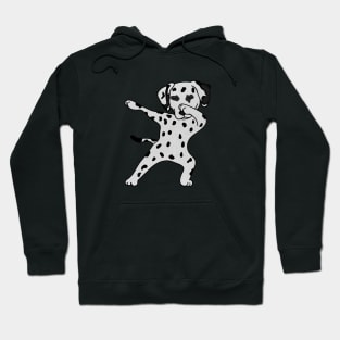 Cute Dabbing Dalmatian dog Dab Dance Gift dots Hoodie